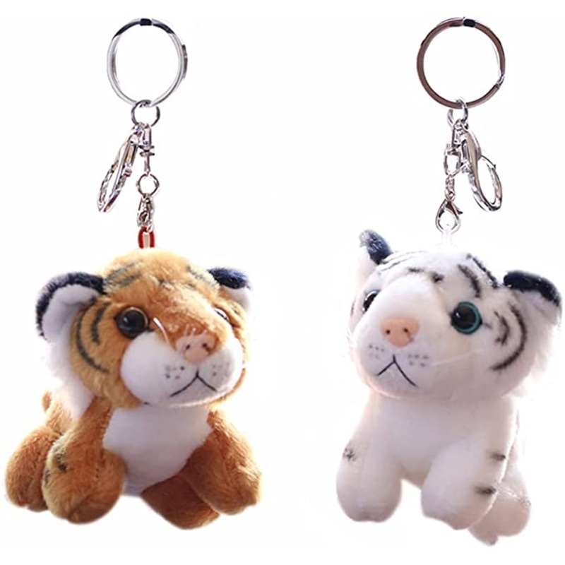 Tiger plush keychains