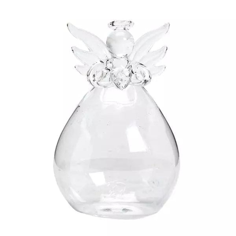 Angel Bud Vase Hand Blown Glass Beautiful!