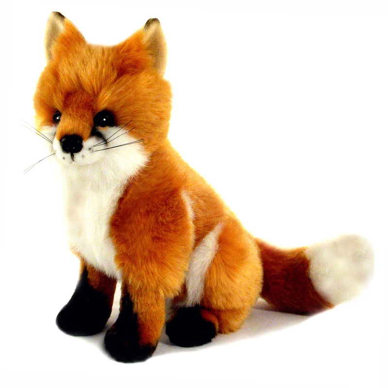 Plush Realistic Red Fox Size 26cm/9"