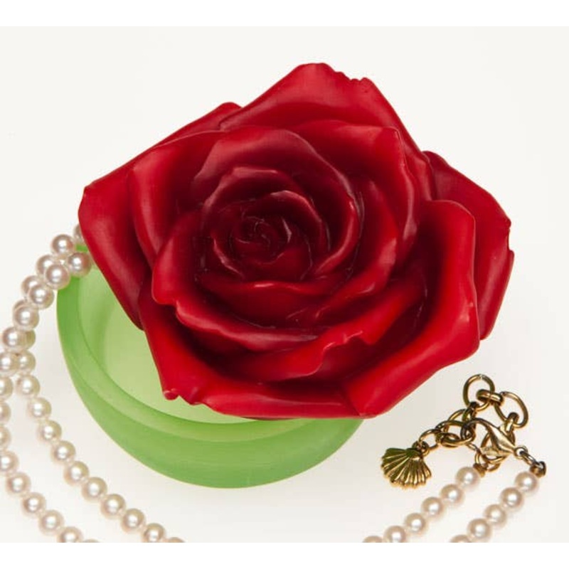 Red Rose Keepsake Boxes by Ibis and Orchid Bonded Marble