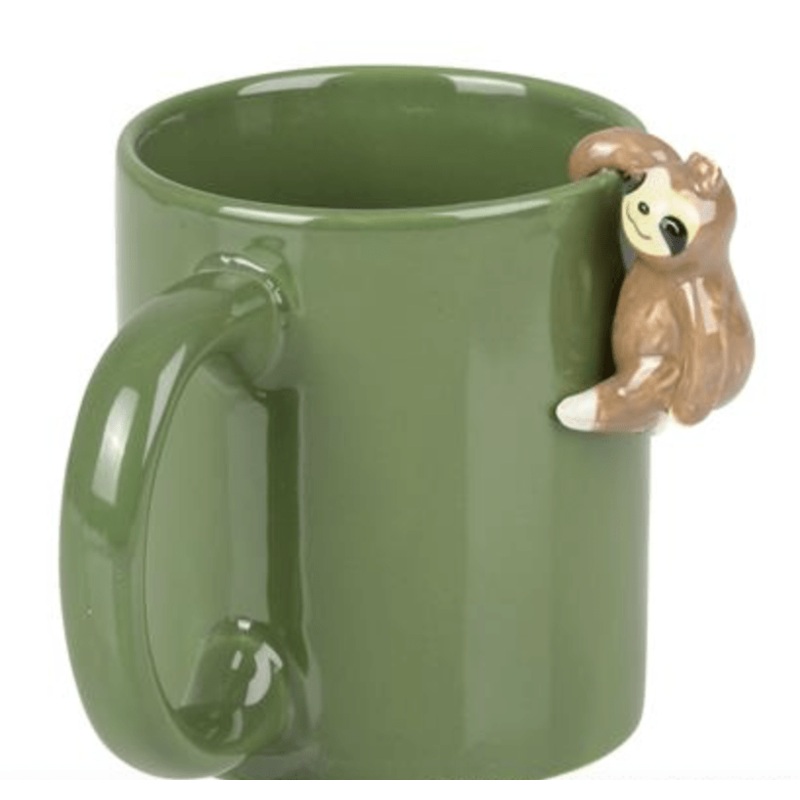 Sloth Hanging on Side of Mug