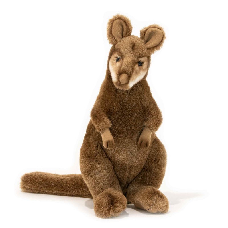 Australian Wallaby Red Necked Bennetts Plush Animal Lifelike Size 33cm/13