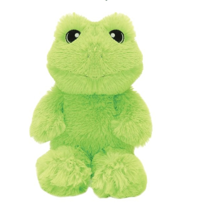 Plush Green Frog Large Size Embroidered Eyes