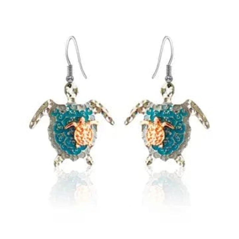 Turtle Earrings Stainless Steel