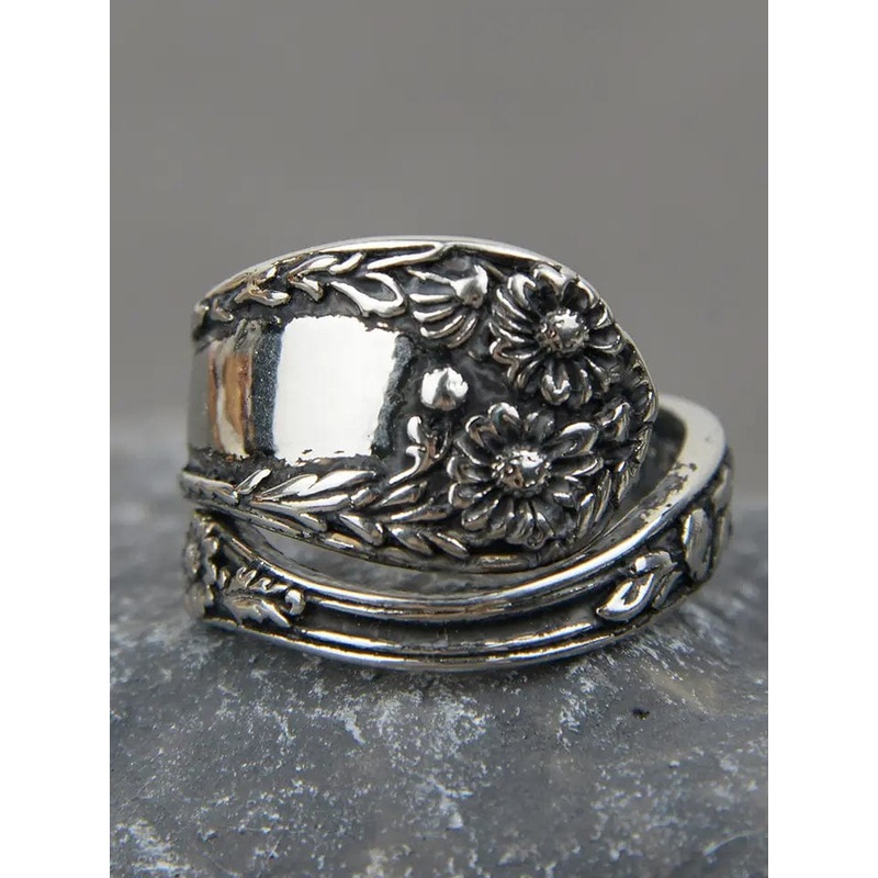 Vintage Daisy Spoon Ring