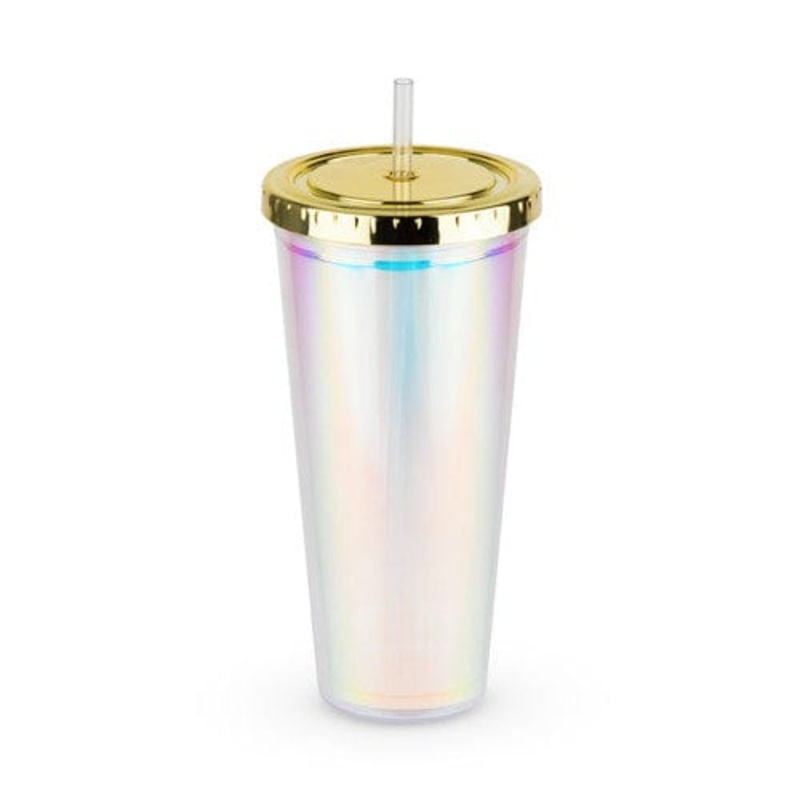 Blush Sparkly Double Wall Drink Tumblers-Enjoy your drink, help rescued animals!  yay!