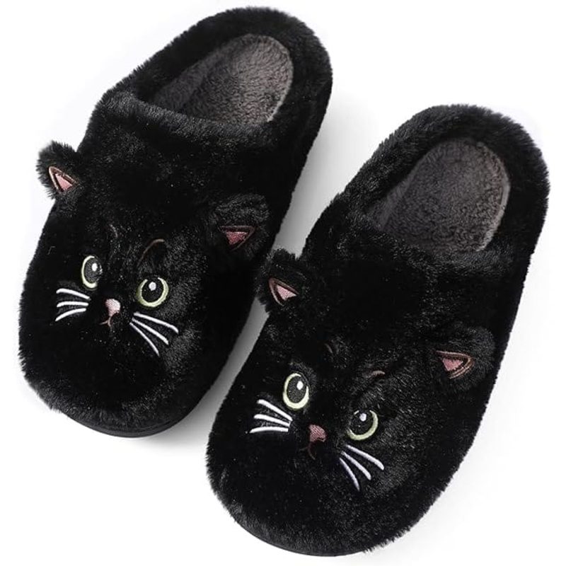 Plush Cat Slippers Super Soft & Comfortable