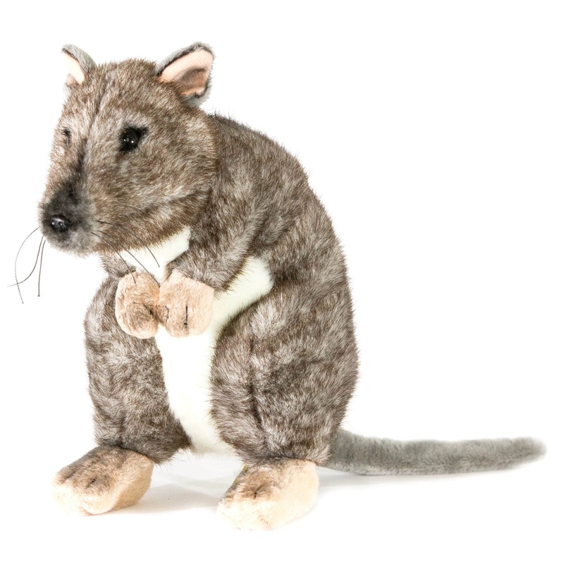Potoroo Lifelike Plush Rat Kangaroo Size 21cm/8 Handmade Eco Friendly