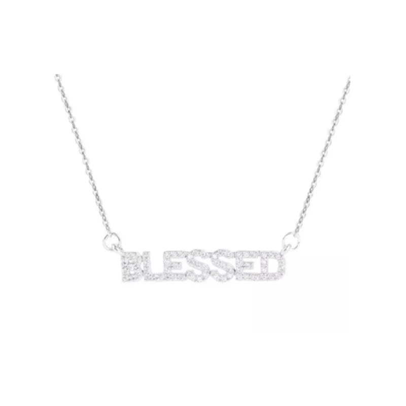 "Blessed" CZ Necklace by Amanda Blu*