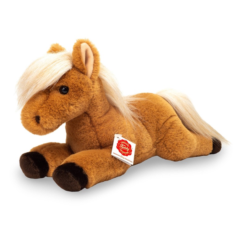 Plush Shetland Pony Lying Down by Teddy Hermann