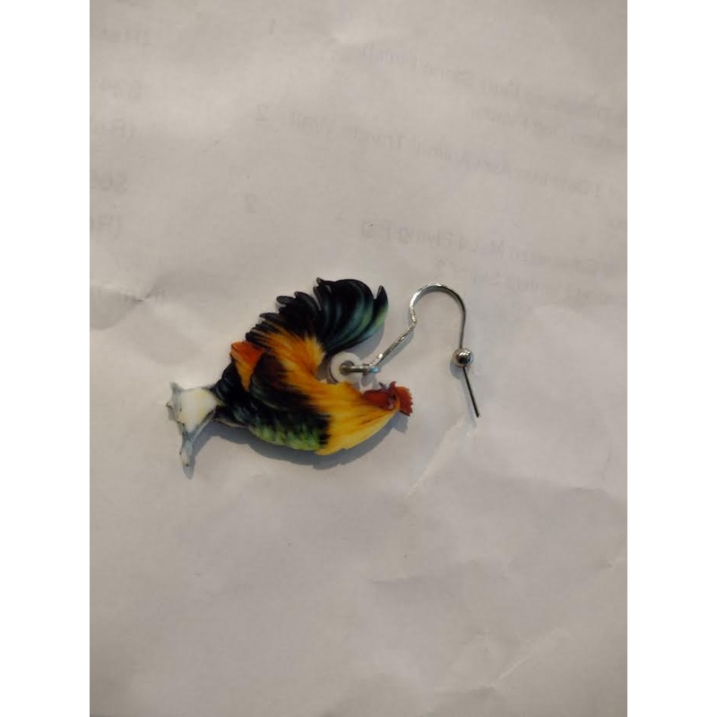 Chicken and Rooster and Bee and more Acrylic Animal Earrings