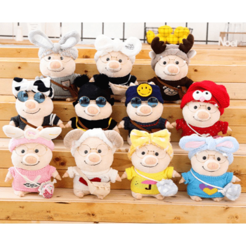 Plush Piggy Dress Up Dolls, 3 Sizes, SM to LARGE, Cutest Piggy EVER! *