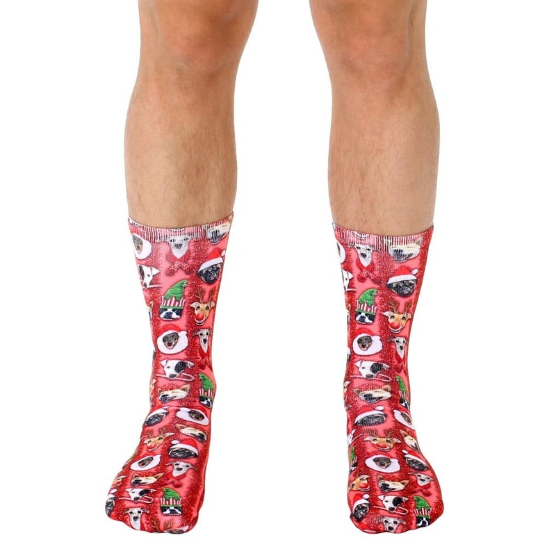 Christmas Dog Crew Socks So CUTE!