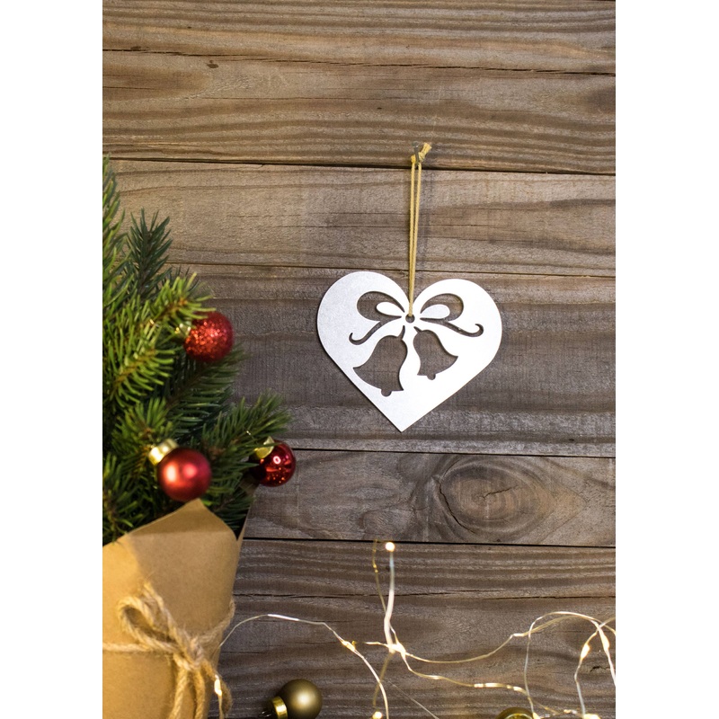 Wedding Bells Metal Art Ornament Made in the USA *