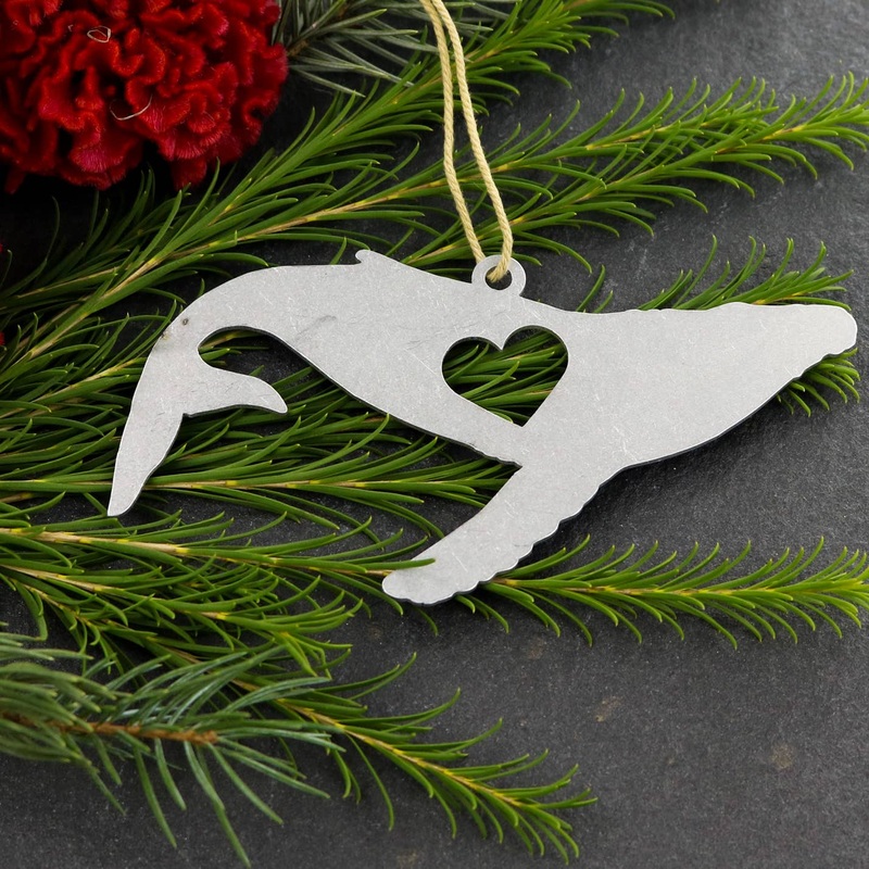 Whale Ocean Animal Metal Holiday Gift Christmas Ornaments *