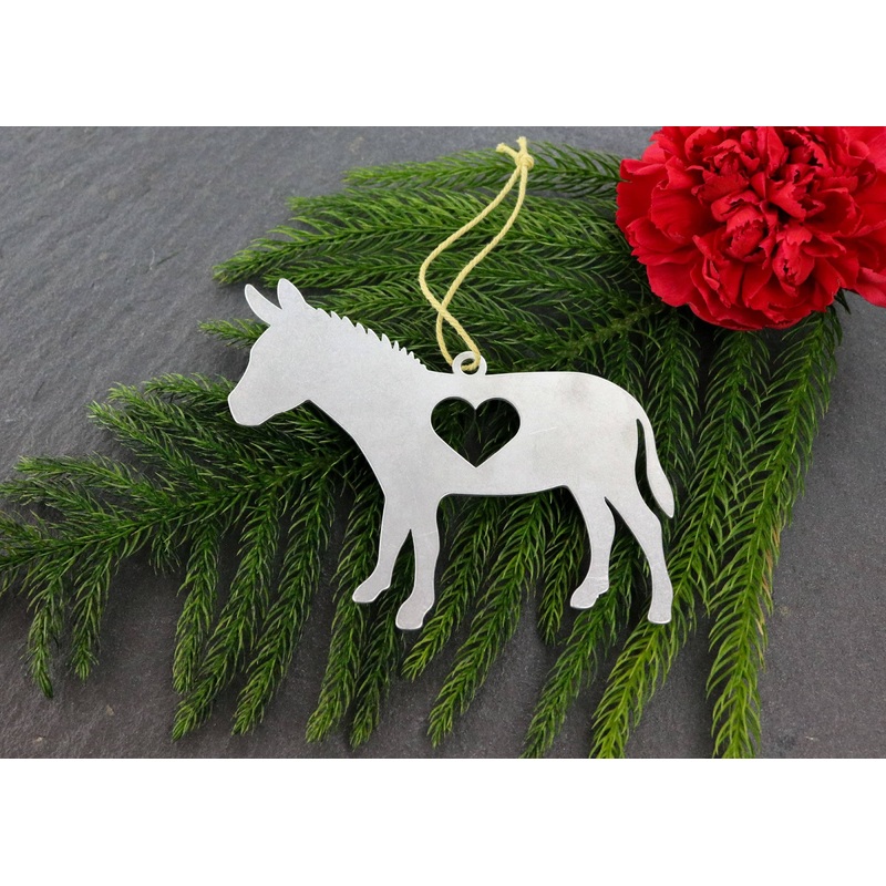 Donkey & Horse Metal Ornaments *