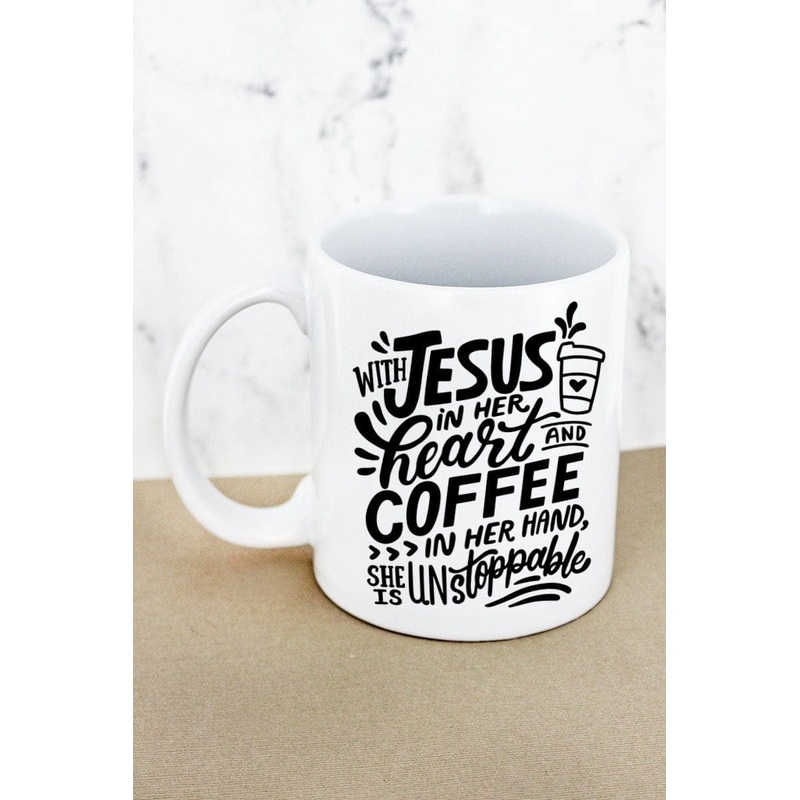 Jesus and Coffee Unstoppable Mug-funny mug for Christian woman