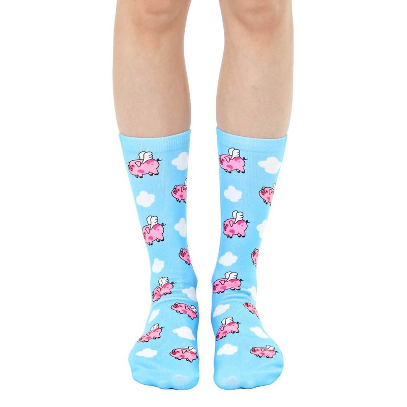 When Pigs Fly Unisex Crew Sock Lightweight *