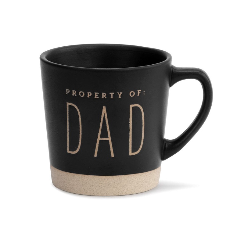 "Property of Dad" 16 oz. Mug Matte Black & Brown *