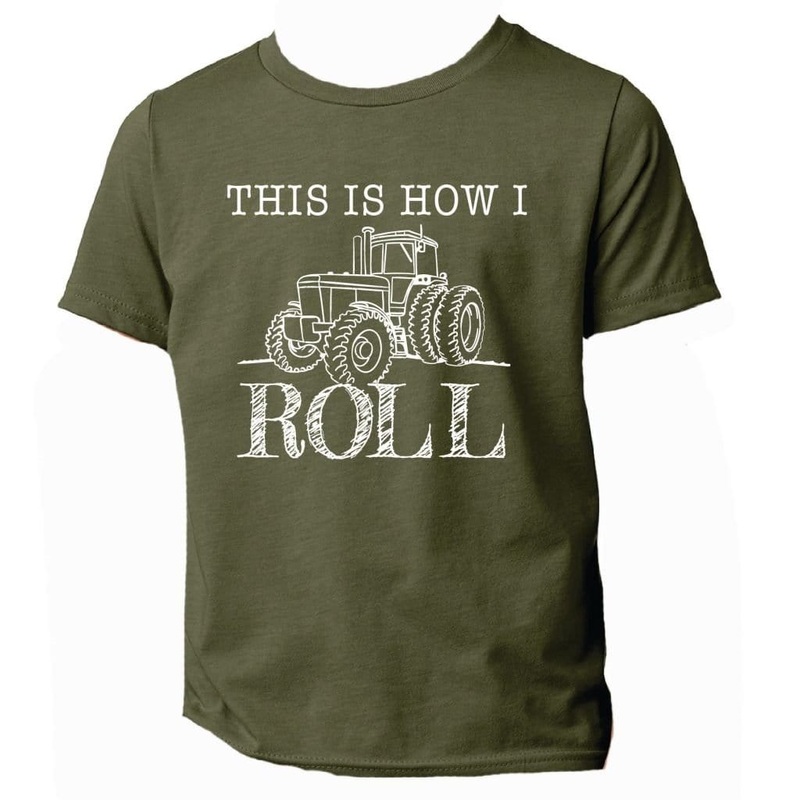 Country Boys "This is How I Roll" Tractor T-Shirt Green*