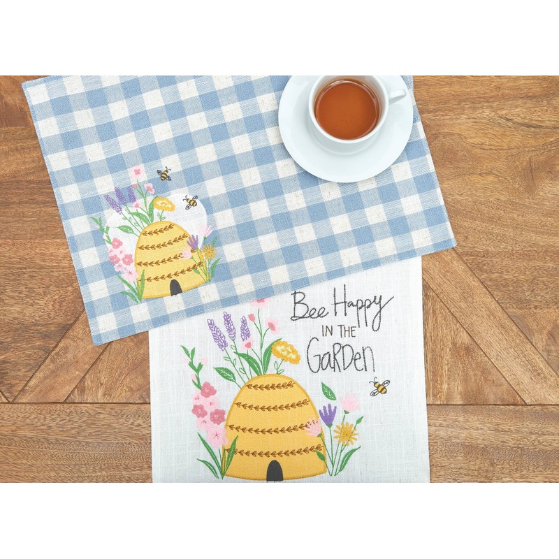 Spring Bee Happy In Blue Runner*