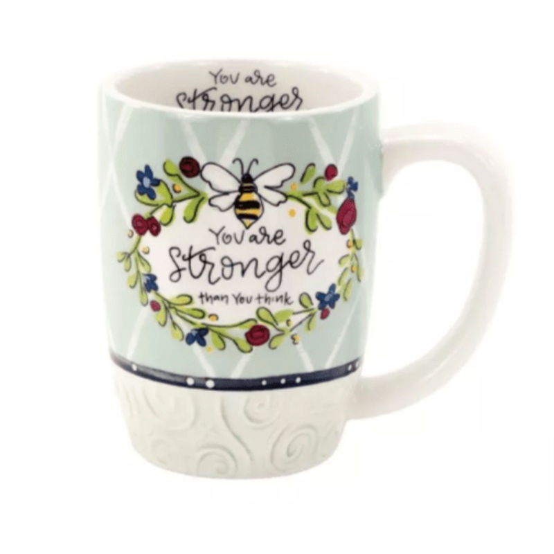 You Are Stronger Than You Think Honey Bee Mug Gift Boxed
