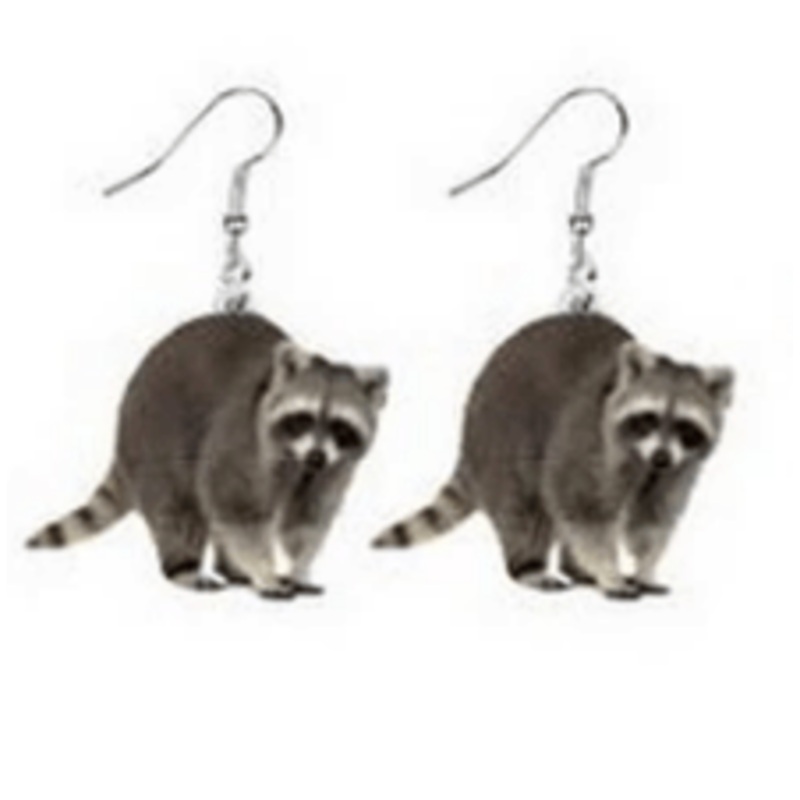 Animal Acrylic Earrings-Raccoon, Bunny, Turkey, Hedgehog, Hamster-MORE!