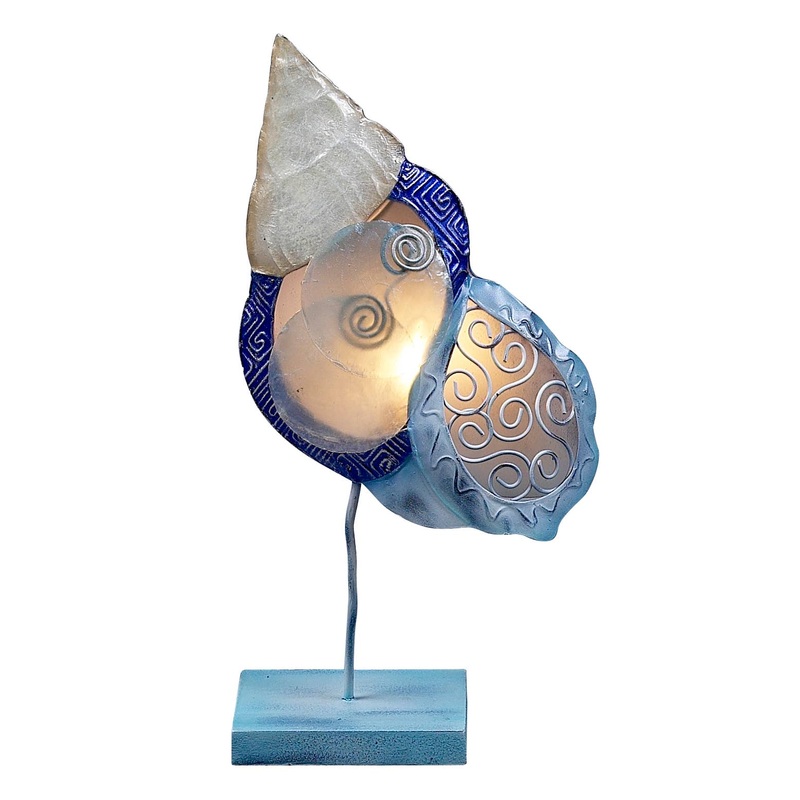 Capiz Corfu Shell Lamp