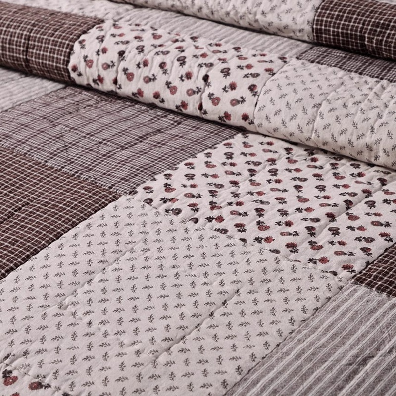 Florette Patchwork French Country Farmhouse Quilt Collection