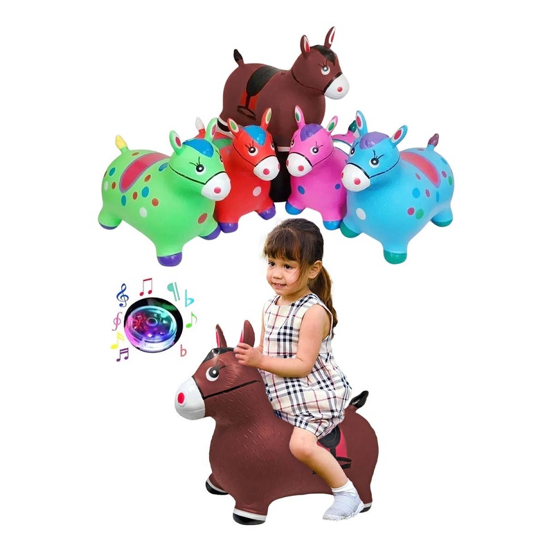 Cap Zone - Kids Pinata Donkey Horse Inflatable PVC Hopper Toy