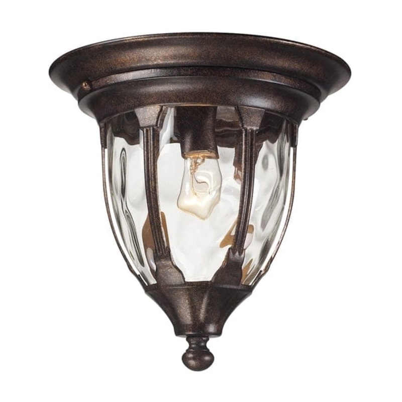 Glendale 1-Lght Flush Mount Regal Bz