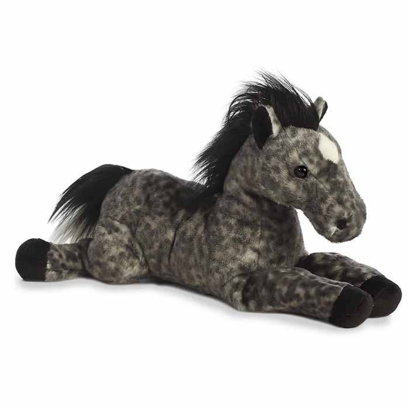 Kelley and Company - 12" Grey Horse Plush Stuffed Animal