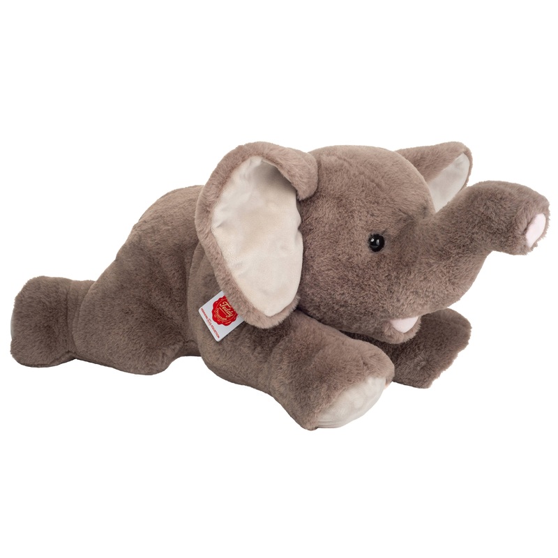 Large Plush Floppy Elephant Lying 55 cm by Teddy Hermann