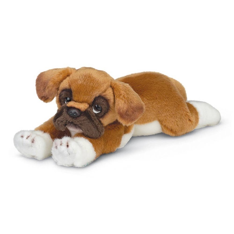 Boxer Plush Floppy Puppy Dog Realistic by Bearington