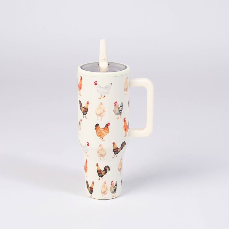 Chicken 40oz Stainless Steel Spill Proof Insulated Tumbler