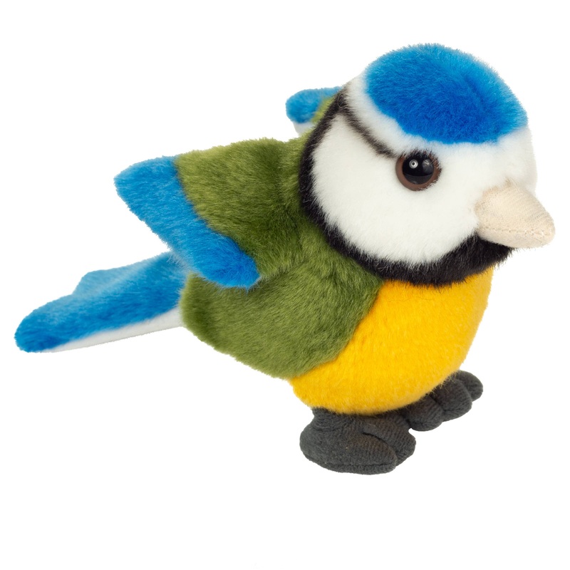 Cute Plush Blue Tit 12 cm Stuffed Animal by Teddy Hermann Fine Quality
