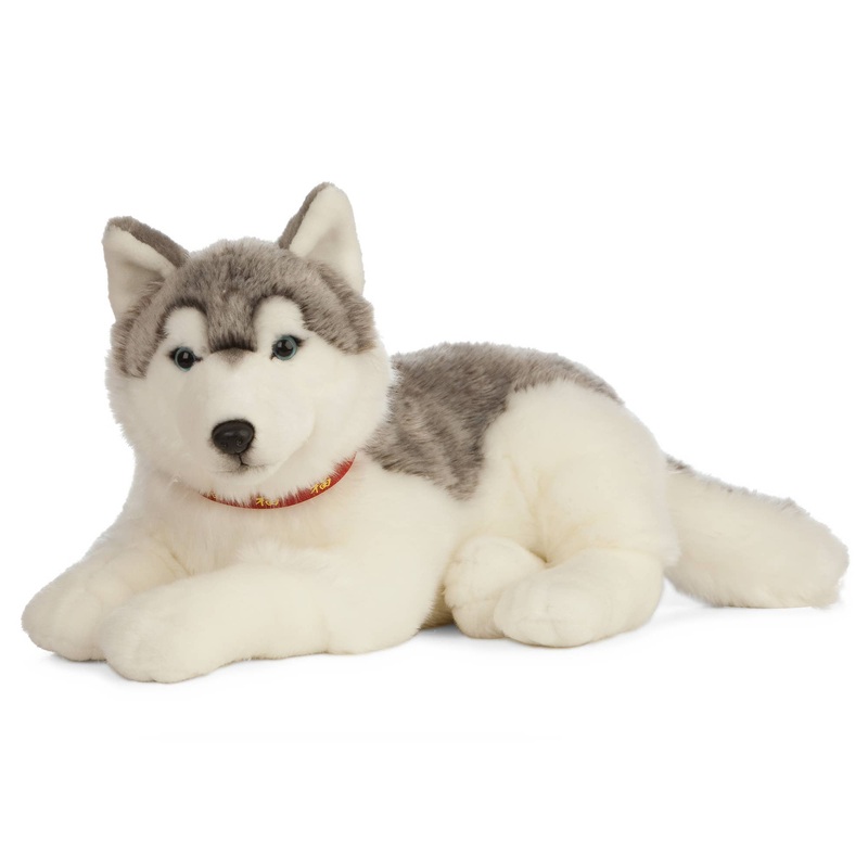 Giant Husky Dog Plush by Living Nature