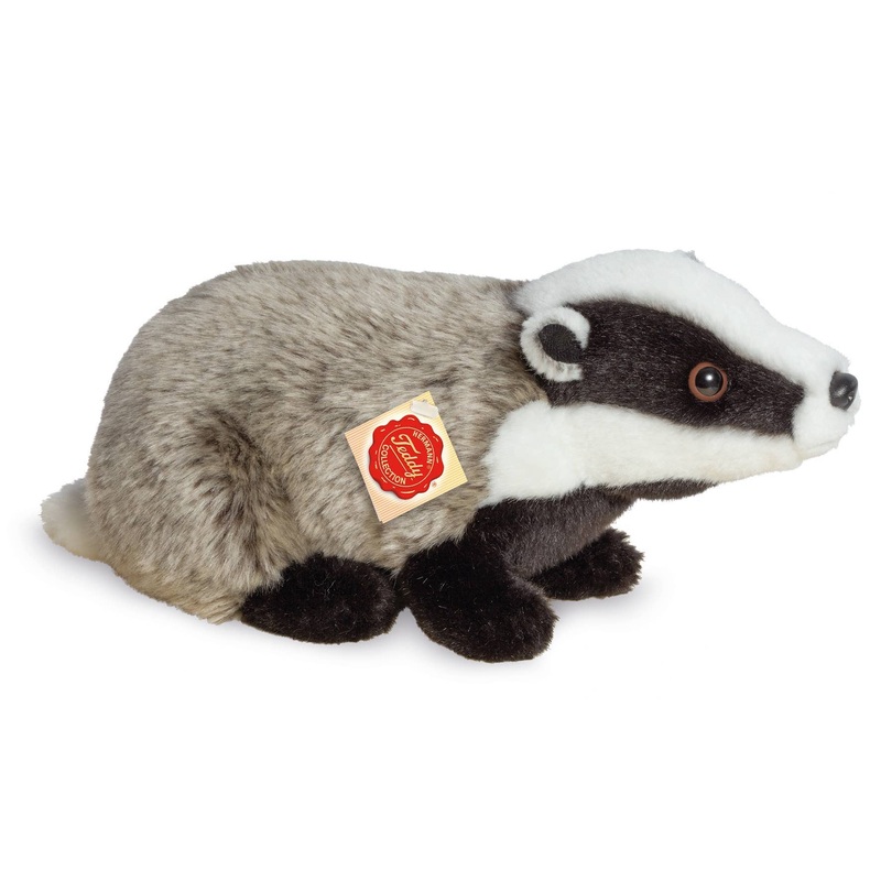 Realistic Plush Badger 30 cm - plush toy by Teddy Hermann