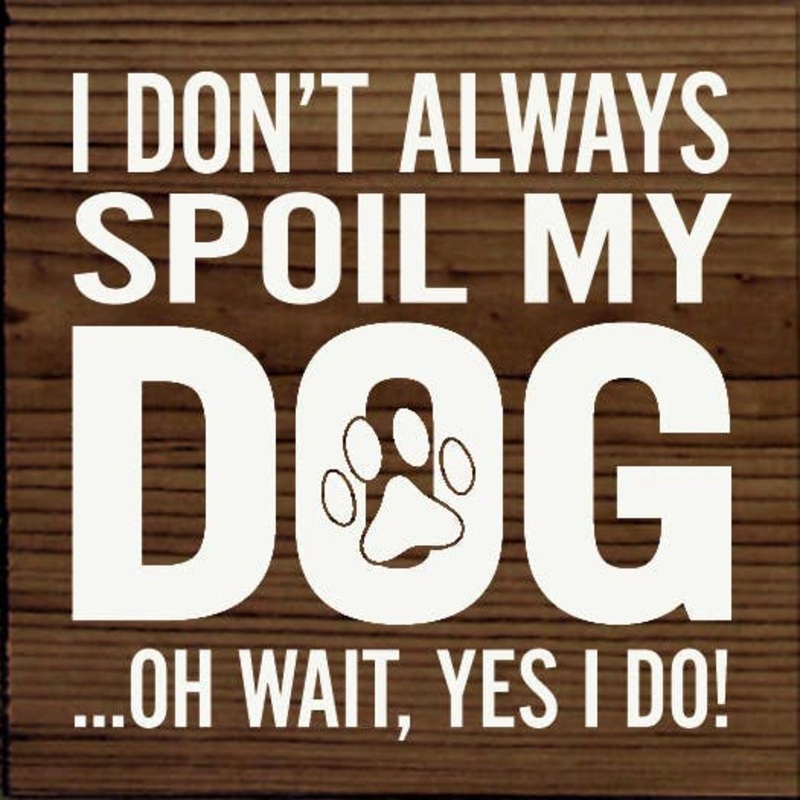 SAWDUST CITY - I Don't Always Spoil My Dog Oh Wait, Yes I Do!