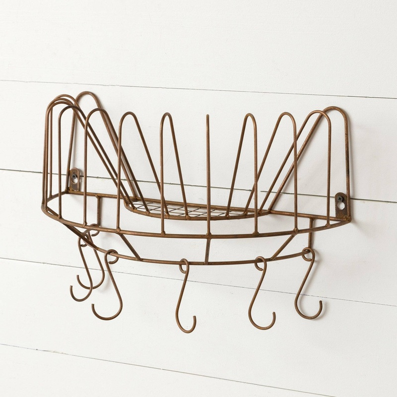 Audrey's - Plate Holder With 6 Mug Hooks (PC)
