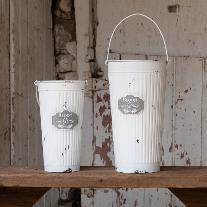 Audrey's - Tall Buckets - Bloom With Grace (Set Of 02)