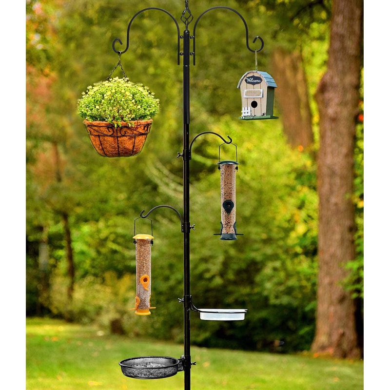 Deluxe Bird Feeding Station with 2 Bird Feeders Included