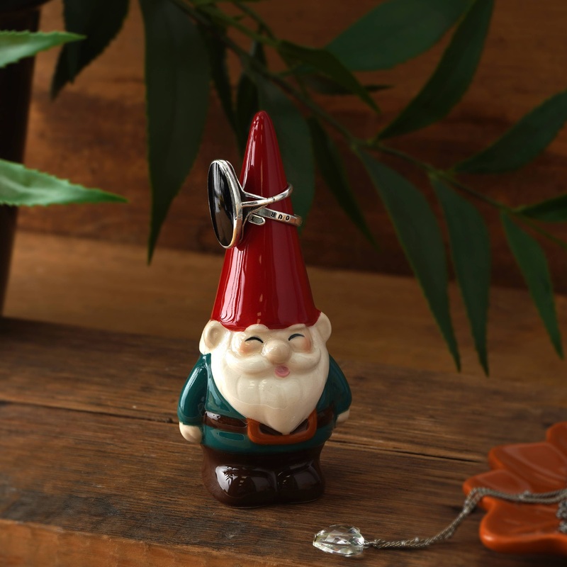 Garden Gnome Ring Holder by The Potting Shed