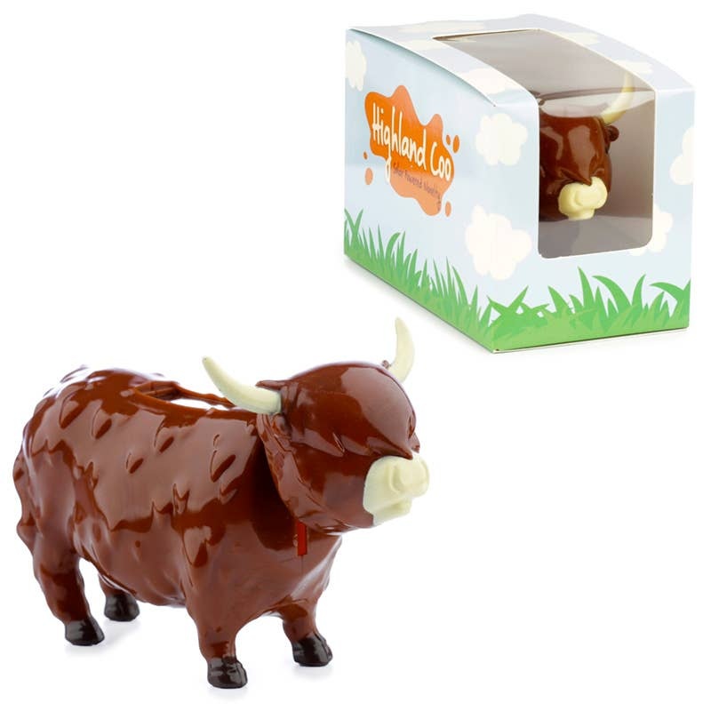 Highland Coo Cow Solar Pal Bobble Head Figurine