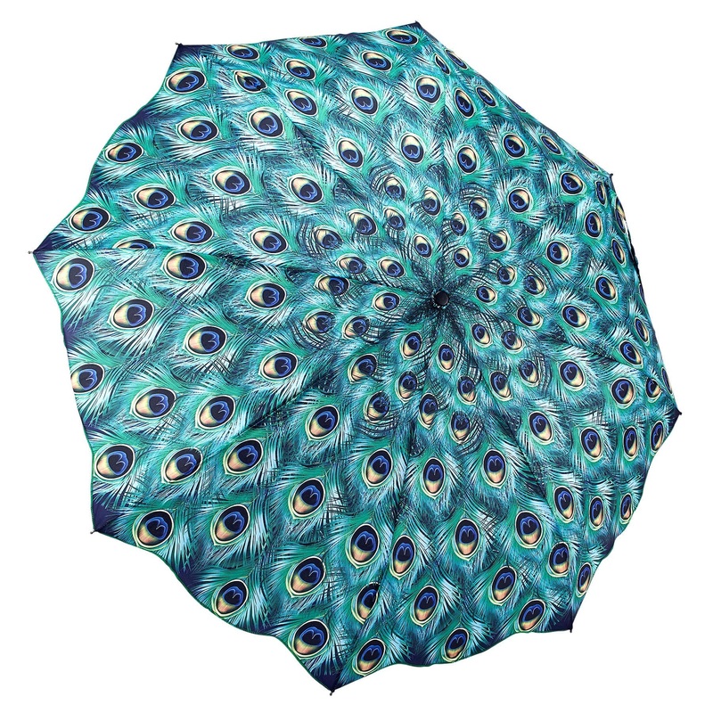 Peacock Reverse Close Compact Umbrella