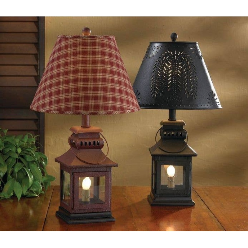 Red Iron Lamp by Park Designs