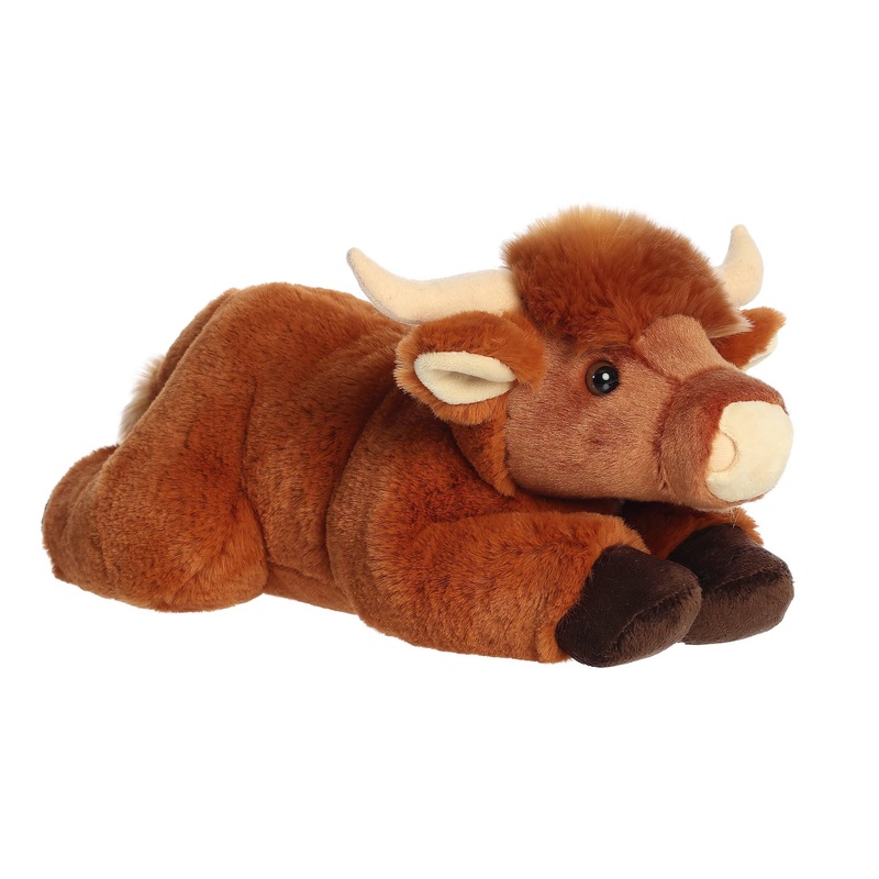 12" Plush Craig Highland Cow Flopsie Stuffed Animal Plushie