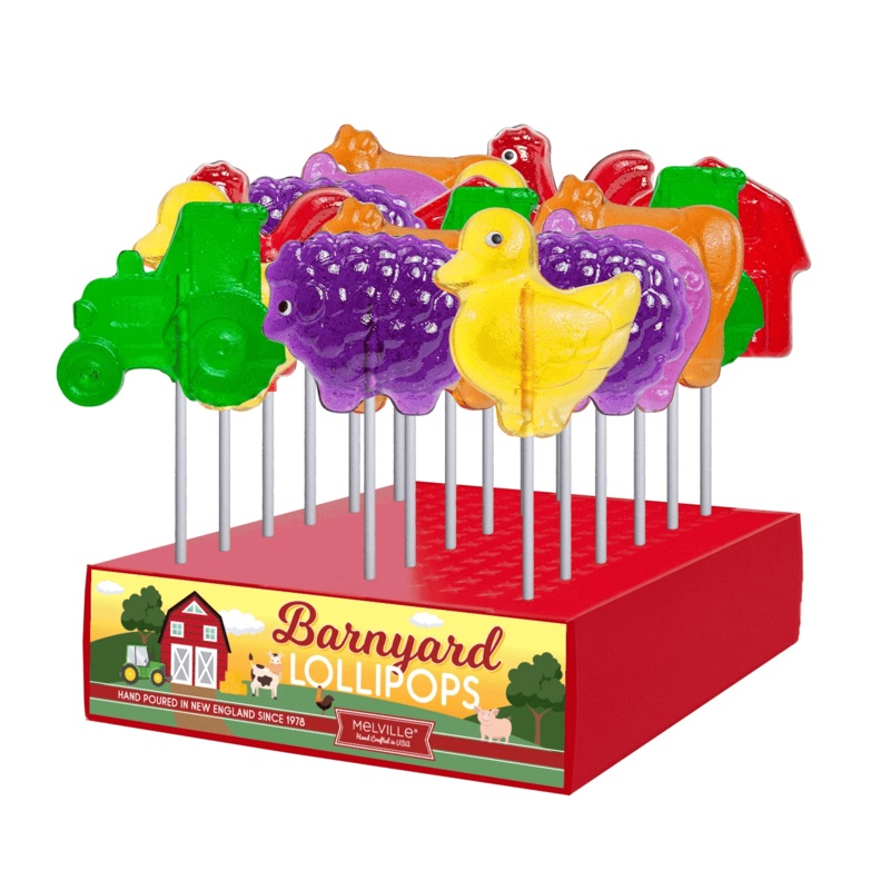 Farm Colorful Lollipops Candy Great Party Favors made in the USA