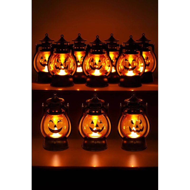 Halloween Pumpkin Head LED Jack O' Lantern