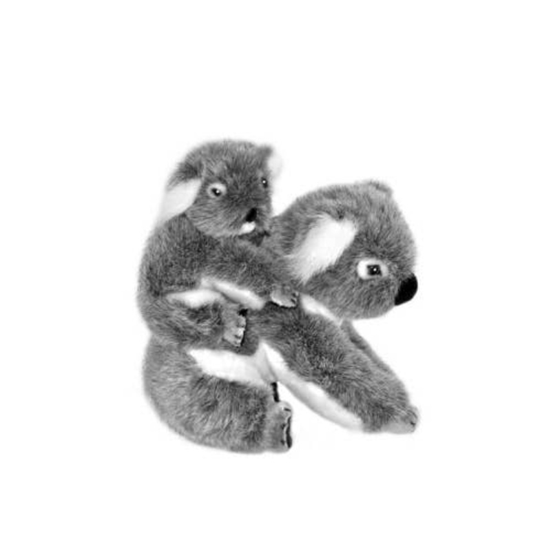 Koala With Her Baby on Her Back by Bocchetta